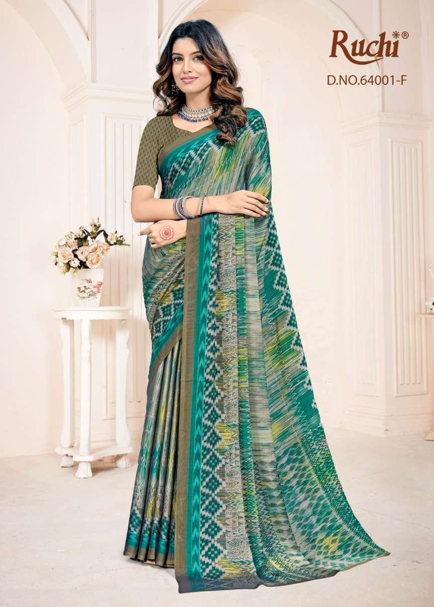 Ruchi Saree Kajari Silk Vol 2 Georgette Silk Saree - Amrah Wholesale