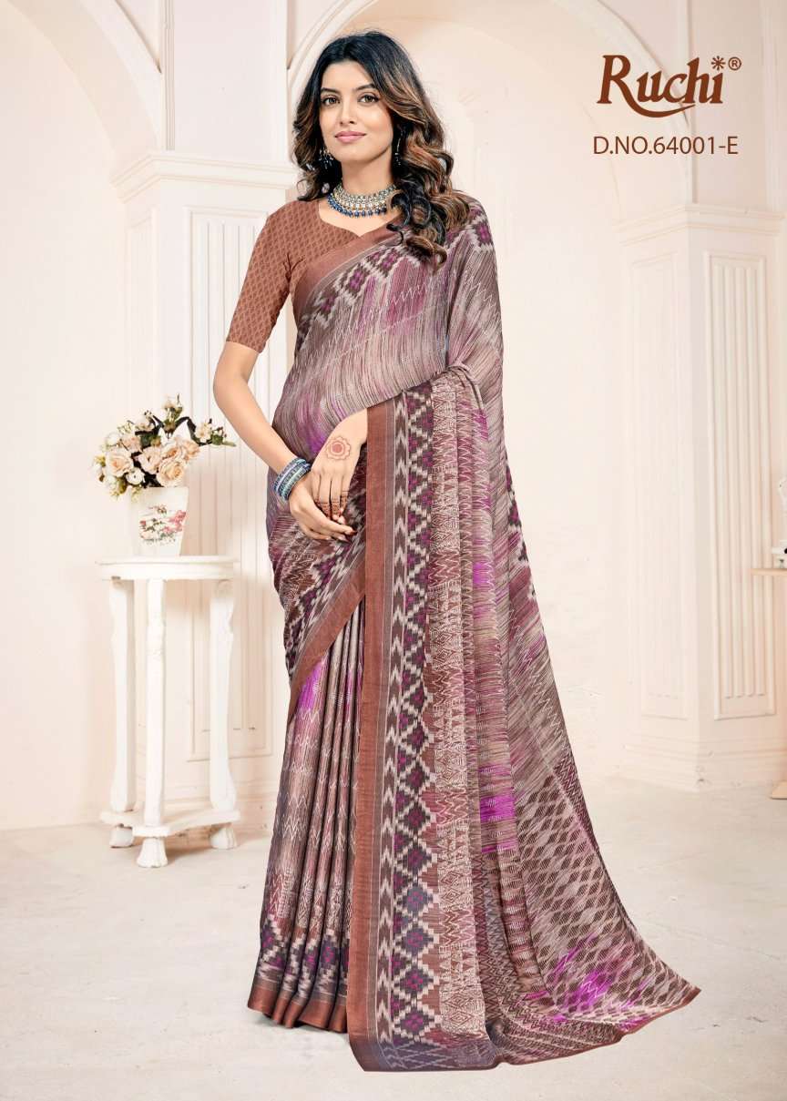 Ruchi Saree Kajari Silk Vol 2 Georgette Silk Saree - Amrah Wholesale