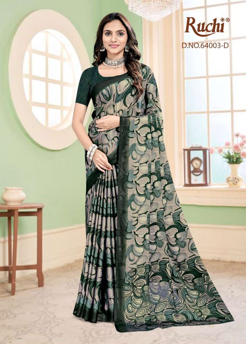 Ruchi Saree Kajari Silk Vol 3 Georgette Silk Saree - Amrah Wholesale
