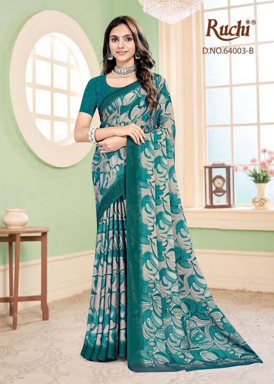 Ruchi Saree Kajari Silk Vol 3 Georgette Silk Saree - Amrah Wholesale