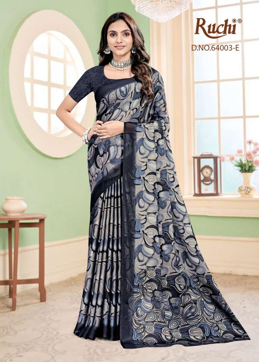 Ruchi Saree Kajari Silk Vol 3 Georgette Silk Saree - Amrah Wholesale