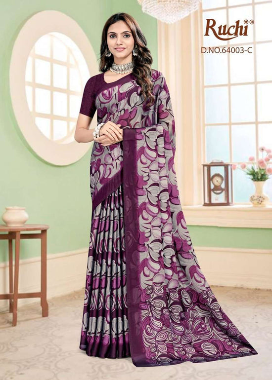 Ruchi Saree Kajari Silk Vol 3 Georgette Silk Saree - Amrah Wholesale