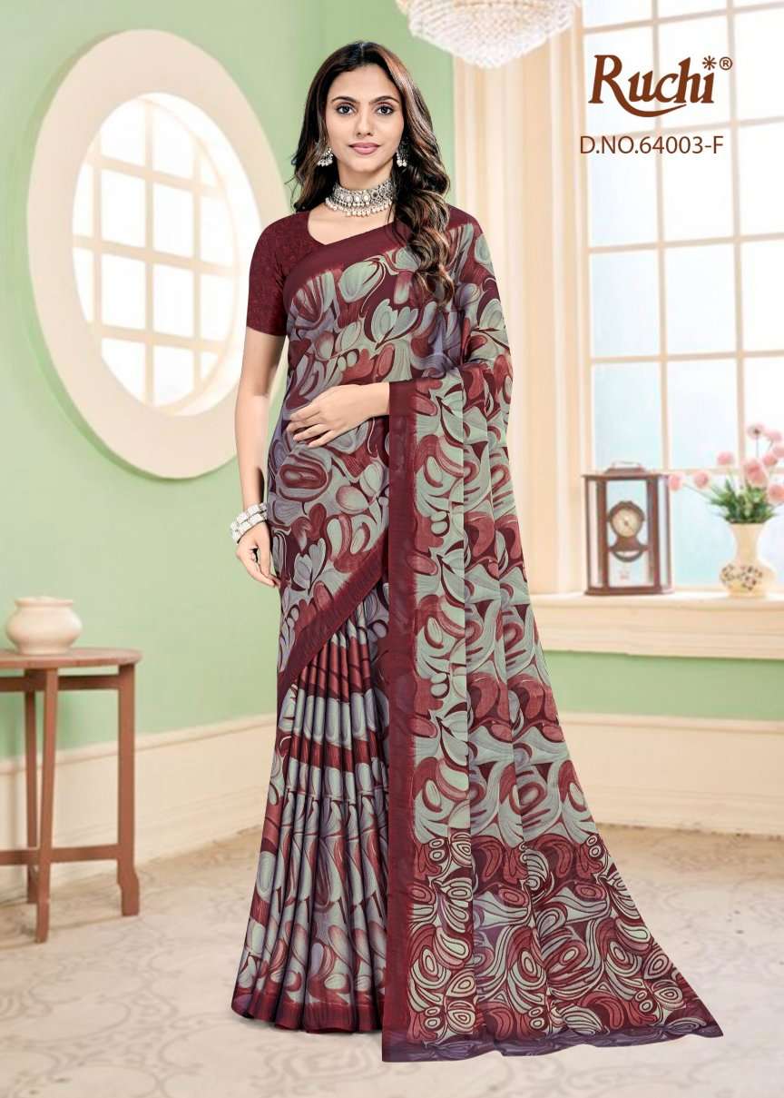 Ruchi Saree Kajari Silk Vol 3 Georgette Silk Saree - Amrah Wholesale