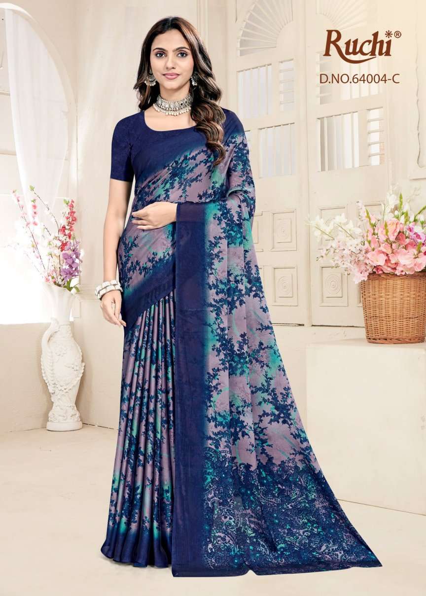 Ruchi Saree Kajari Silk Vol 4 Georgette Silk Saree - Amrah Wholesale