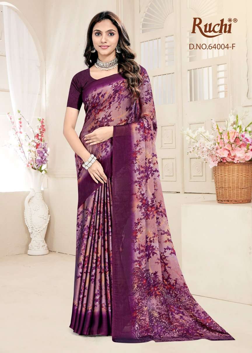 Ruchi Saree Kajari Silk Vol 4 Georgette Silk Saree - Amrah Wholesale