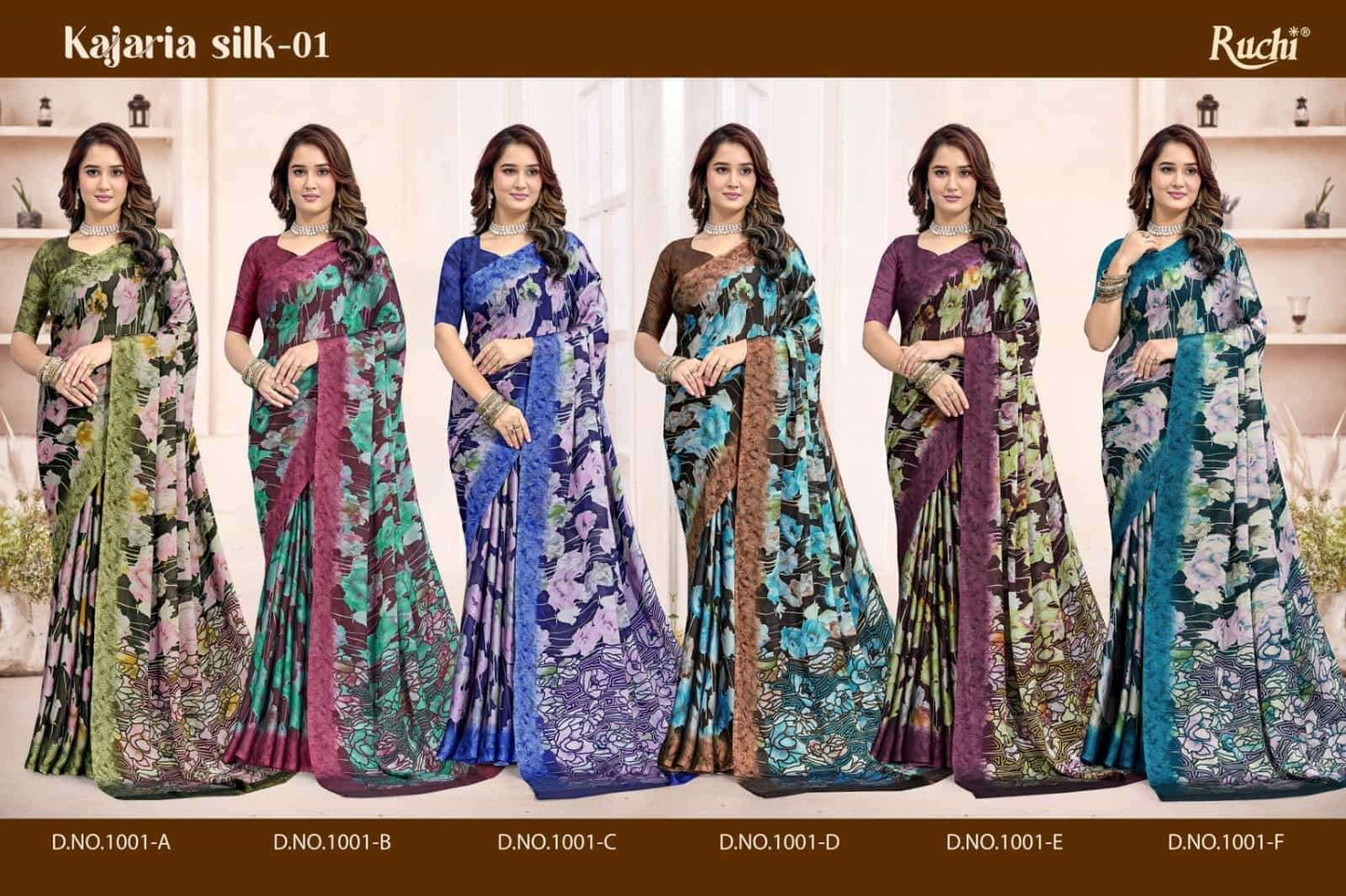 Ruchi Saree Kajari Silk Vol 4 Georgette Silk Saree - Amrah Wholesale