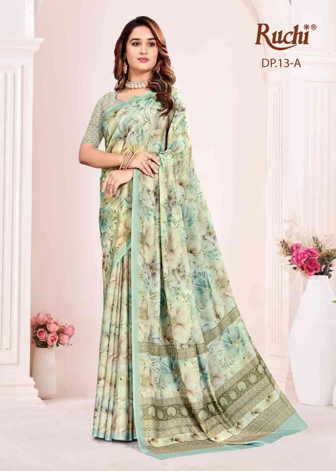 Ruchi Saree Malisha Vol 1 Sparkle Silk Georgette Saree - Amrah Wholesale