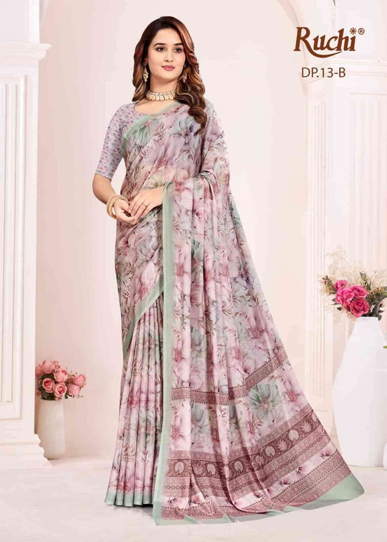 Ruchi Saree Malisha Vol 1 Sparkle Silk Georgette Saree - Amrah Wholesale