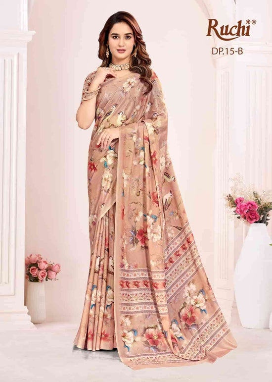 Ruchi Saree Malisha Vol 1 Sparkle Silk Georgette Saree - Amrah Wholesale