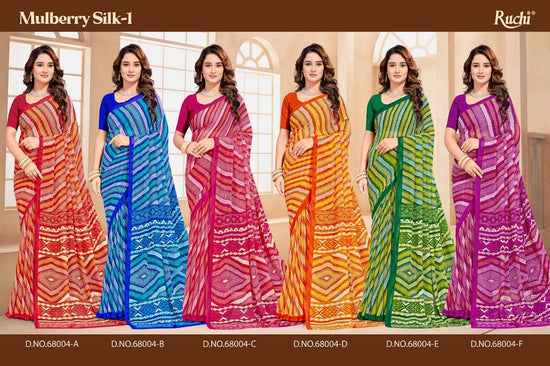 Ruchi Saree Mulberry Silk Vol 1 Silk Georgette Saree