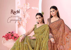 Ruchi Saree Raagini Georgette Vol 45 Georgette Saree Wholesale - Amrah Wholesale
