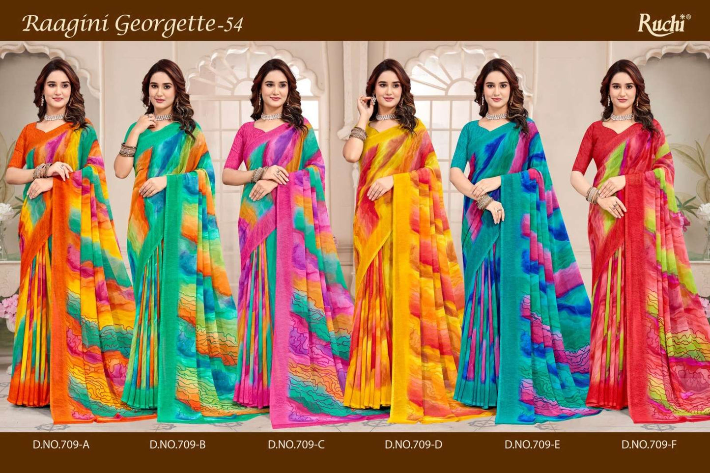 Ruchi Saree Raagini Georgette Vol 54 Georgette Saree Collection