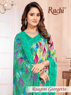 Ruchi Saree Raagini Georgette Vol 57 Daily Wear Georgette Saree Collection - Amrah Wholesale
