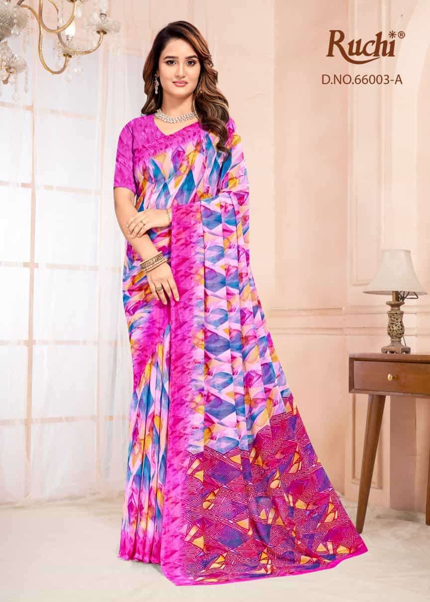 Ruchi Saree Raagini Georgette Vol 57 Daily Wear Georgette Saree Collection - Amrah Wholesale