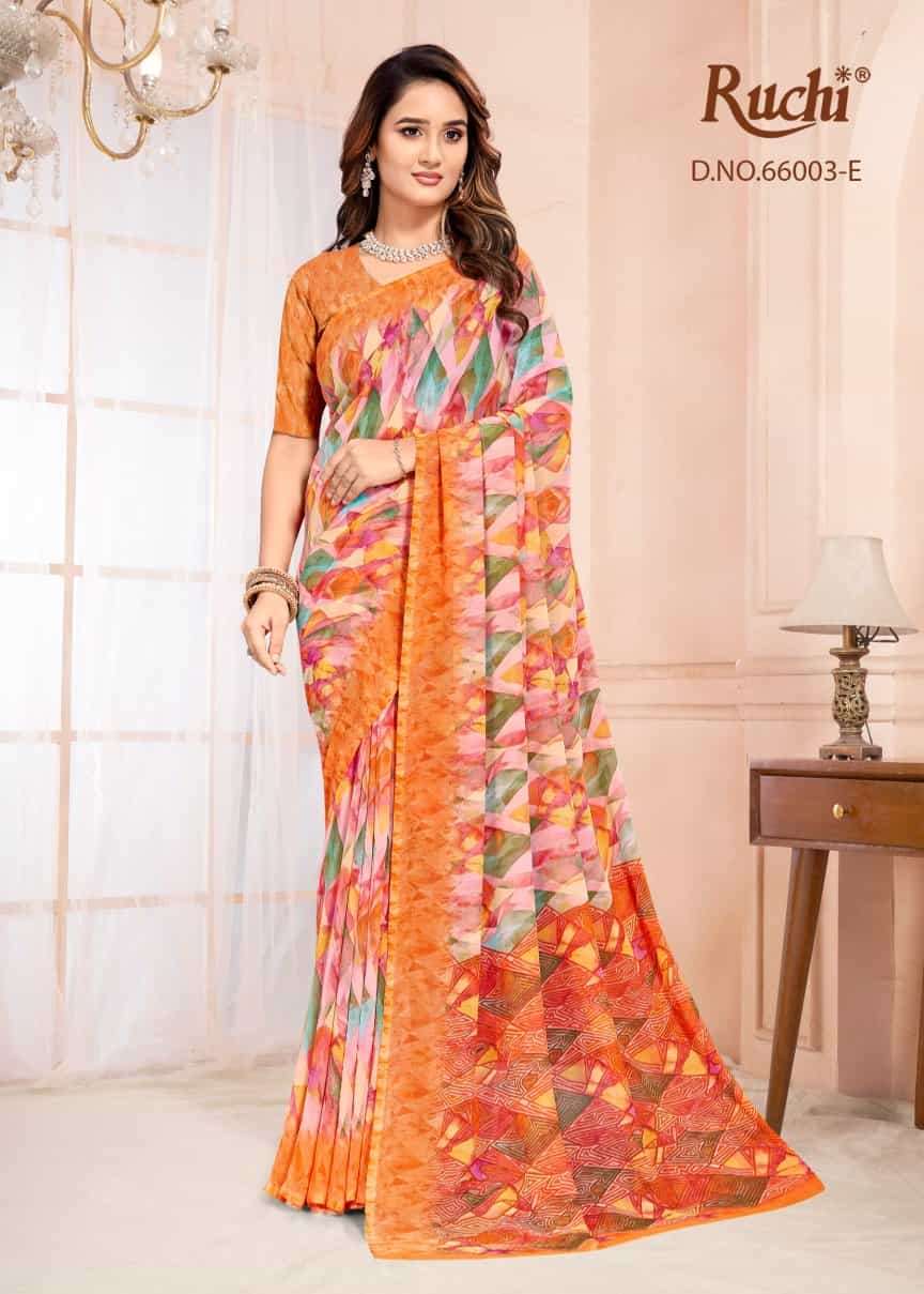 Ruchi Saree Raagini Georgette Vol 57 Daily Wear Georgette Saree Collection - Amrah Wholesale
