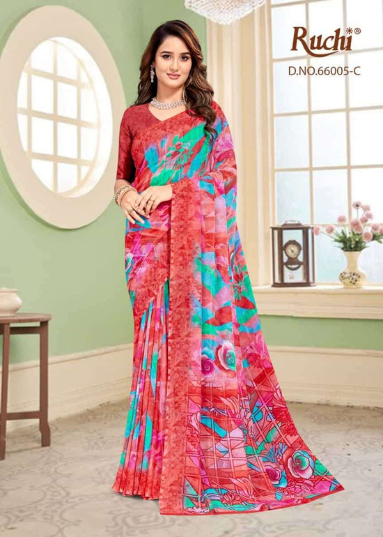 Ruchi Saree Raagini Georgette Vol 59 Premium Georgette Saree Collection - Amrah Wholesale