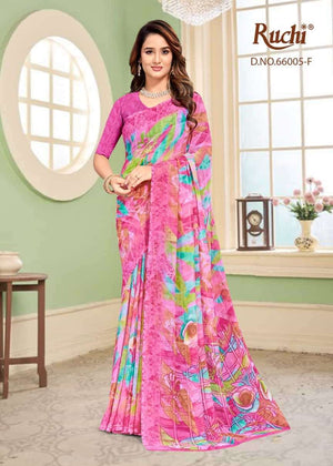 Ruchi Saree Raagini Georgette Vol 59 Premium Georgette Saree Collection - Amrah Wholesale