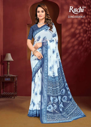 Ruchi Saree Raagini Georgette Vol 60 Georgette Saree Wholesale Collection