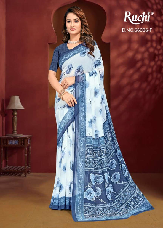 Ruchi Saree Raagini Georgette Vol 60 Georgette Saree Wholesale Collection