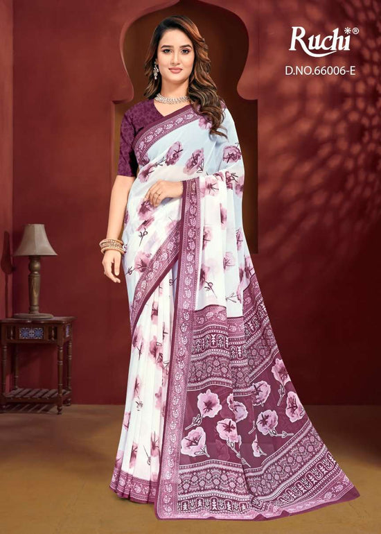 Ruchi Saree Raagini Georgette Vol 60 Georgette Saree Wholesale Collection