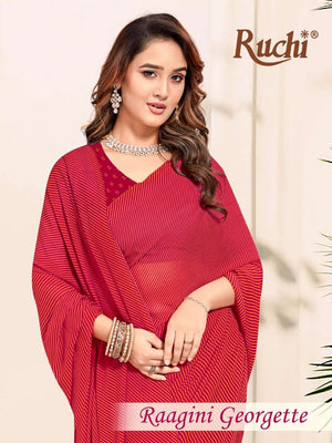 Ruchi Saree Raagini Georgette Vol 61 Premium Georgette Saree Wholesale Collection