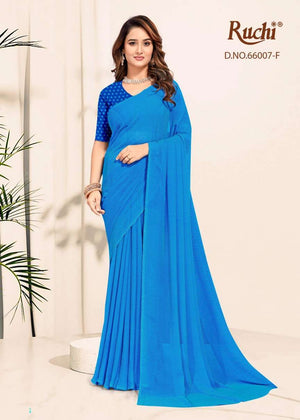 Ruchi Saree Raagini Georgette Vol 61 Premium Georgette Saree Wholesale Collection