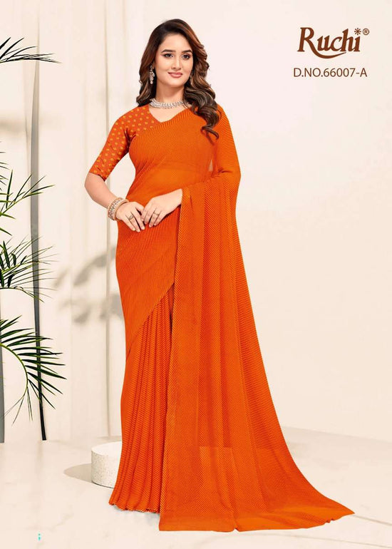 Ruchi Saree Raagini Georgette Vol 61 Premium Georgette Saree Wholesale Collection