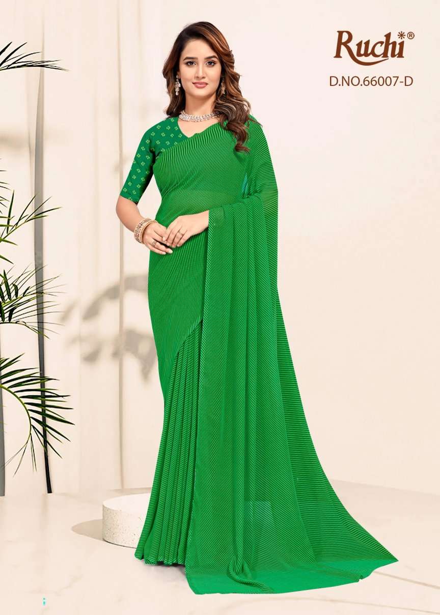 Ruchi Saree Raagini Georgette Vol 61 Premium Georgette Saree Wholesale Collection