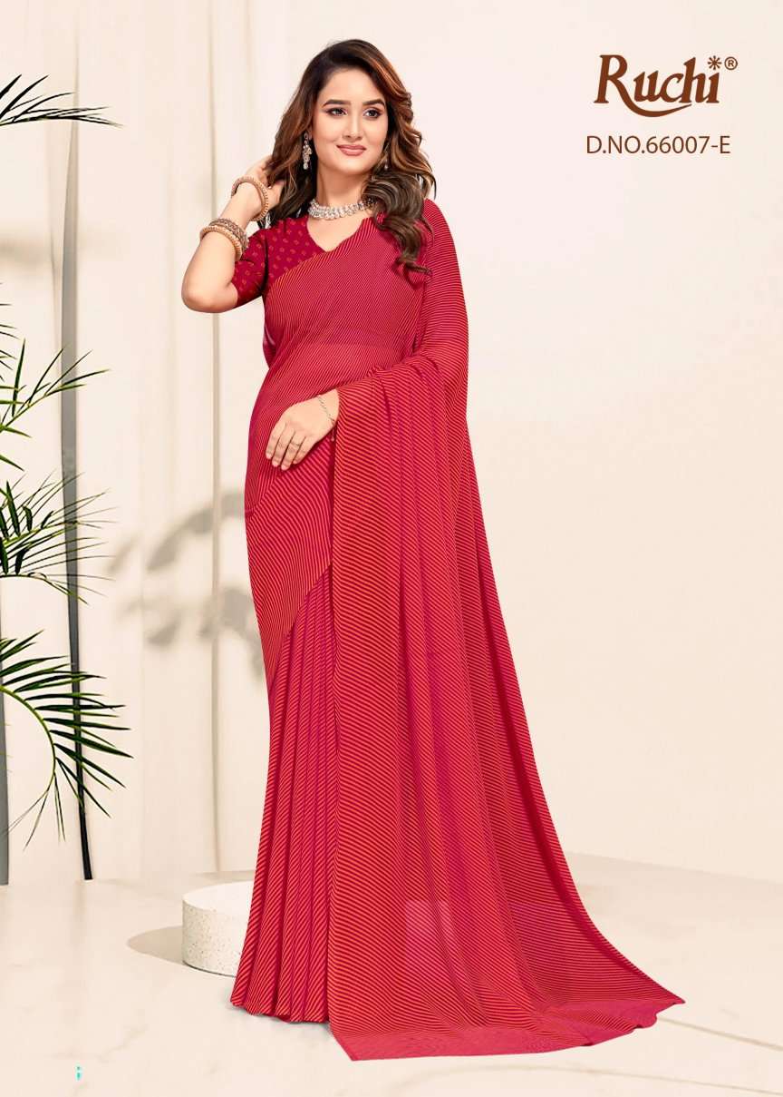 Ruchi Saree Raagini Georgette Vol 61 Premium Georgette Saree Wholesale Collection