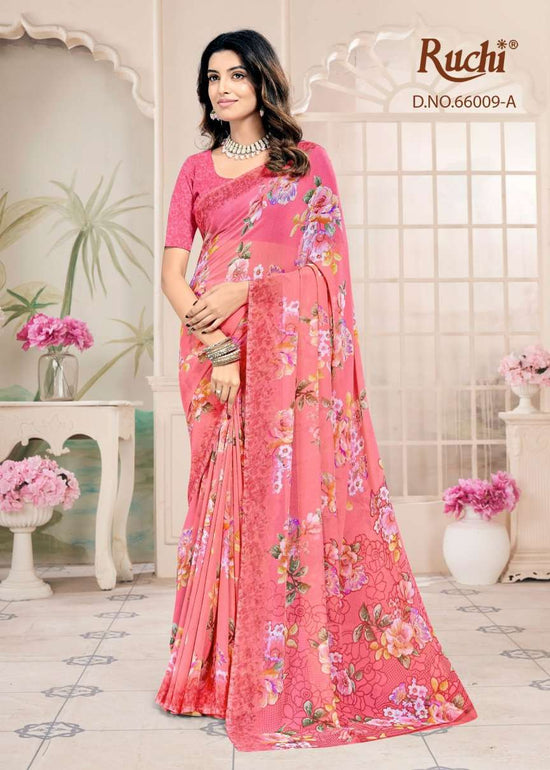 Ruchi Saree Raagini Georgette Vol 63 Georgette Saree Collection - Amrah Wholesale