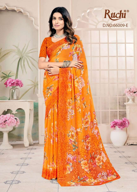 Ruchi Saree Raagini Georgette Vol 63 Georgette Saree Collection - Amrah Wholesale