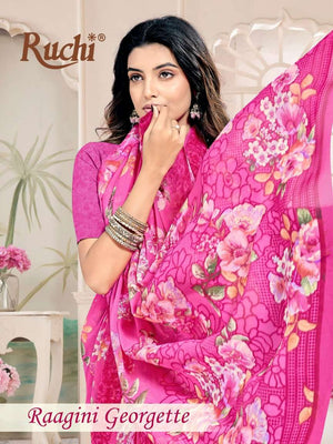 Ruchi Saree Raagini Georgette Vol 63 Georgette Saree Collection - Amrah Wholesale