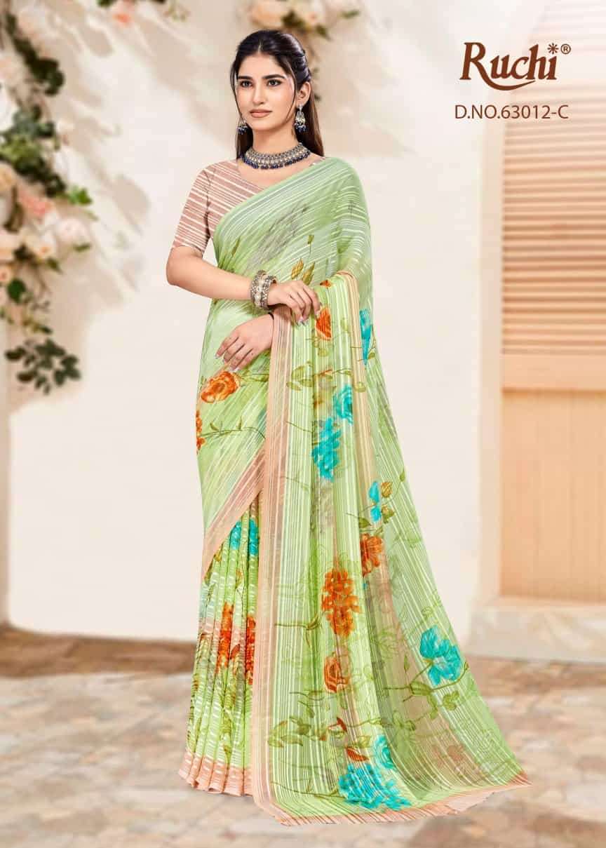 Ruchi Saree Rainbow Vol 12 Chiffon Saree