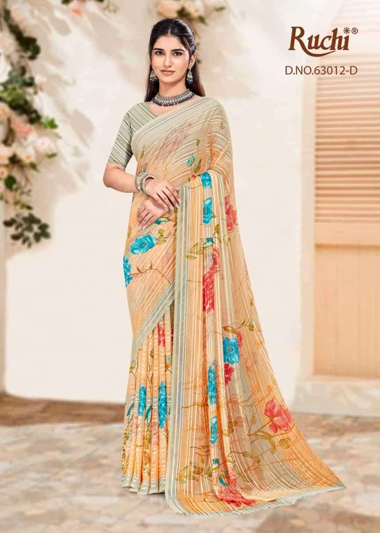 Ruchi Saree Rainbow Vol 12 Chiffon Saree