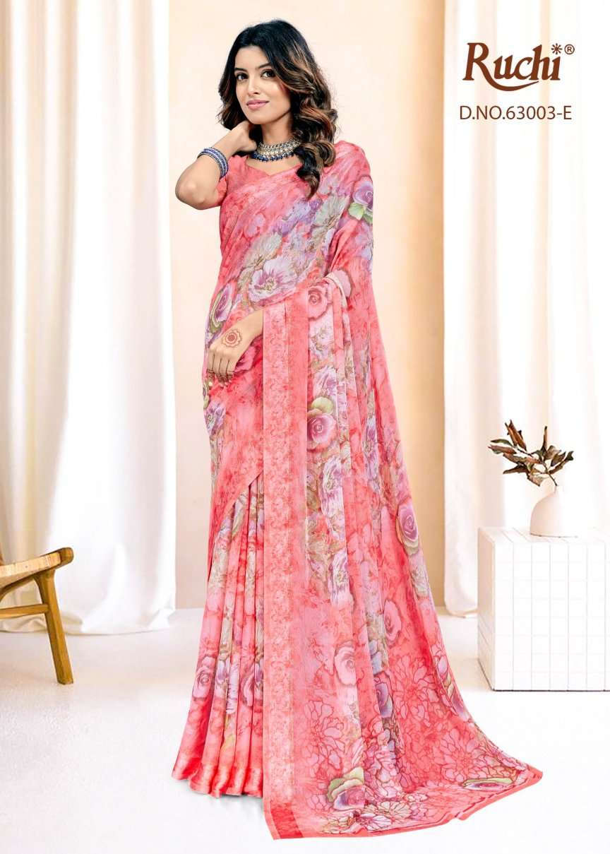 Ruchi Saree Rainbow Vol 6 Chiffon Fancy Saree Collection - Amrah Wholesale