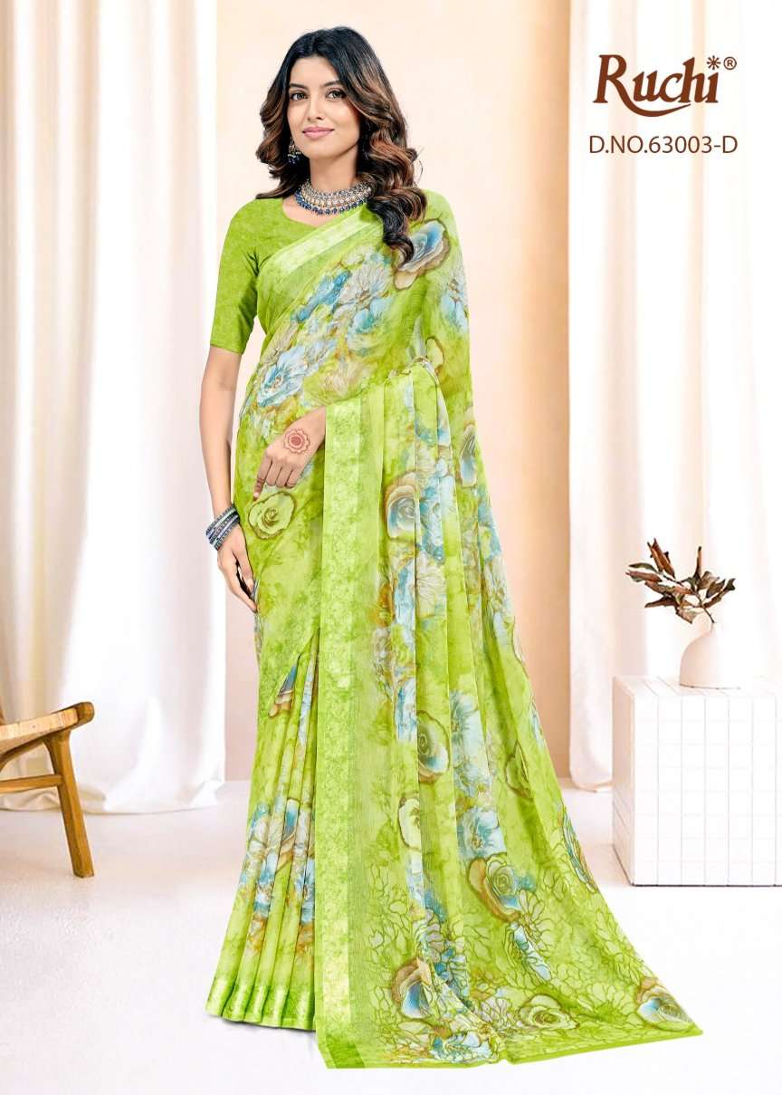 Ruchi Saree Rainbow Vol 6 Chiffon Fancy Saree Collection - Amrah Wholesale