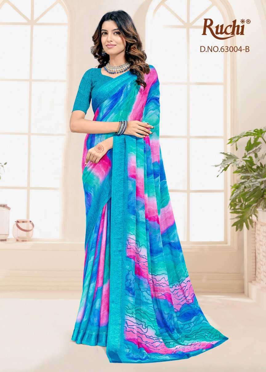 Ruchi Saree Rainbow Vol 7 Chiffon Fancy Saree Collection - Amrah Wholesale