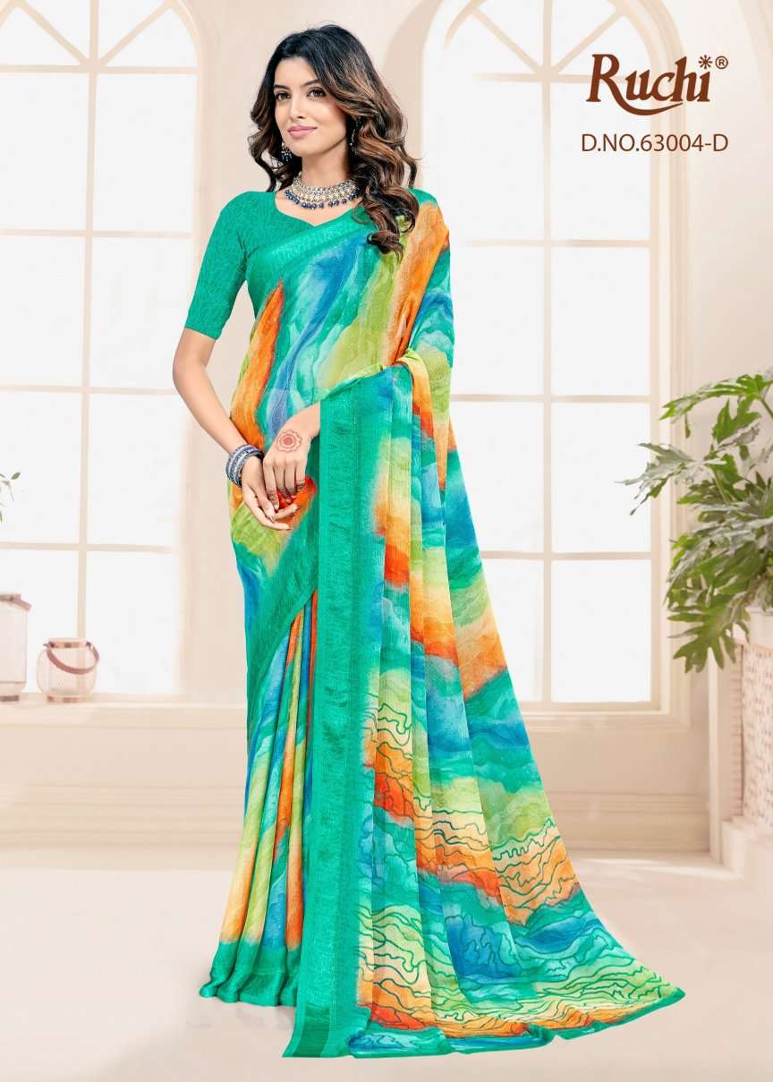 Ruchi Saree Rainbow Vol 7 Chiffon Fancy Saree Collection - Amrah Wholesale