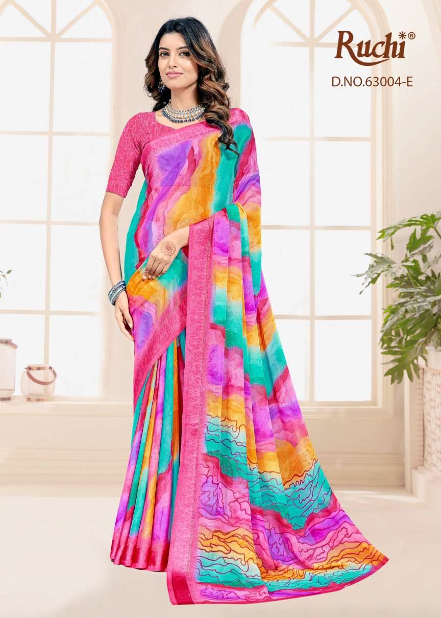 Ruchi Saree Rainbow Vol 7 Chiffon Fancy Saree Collection - Amrah Wholesale
