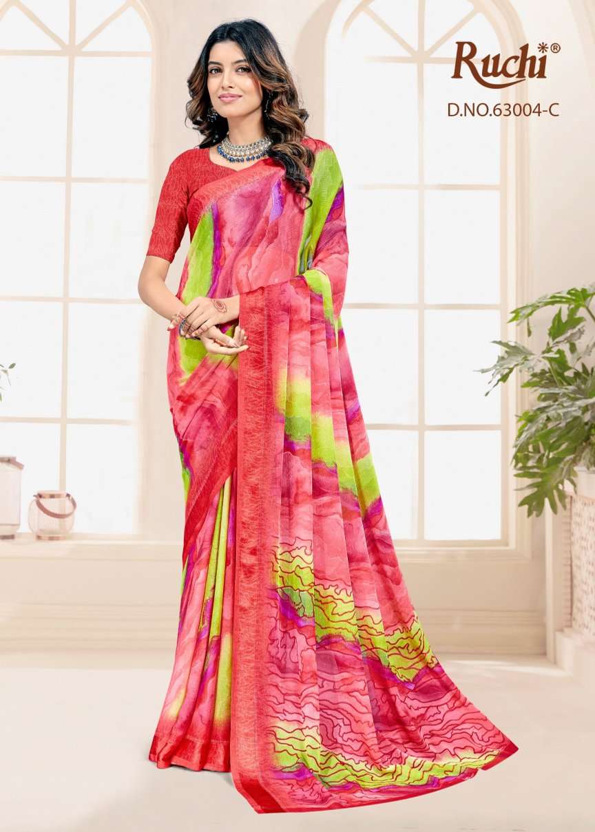 Ruchi Saree Rainbow Vol 7 Chiffon Fancy Saree Collection - Amrah Wholesale