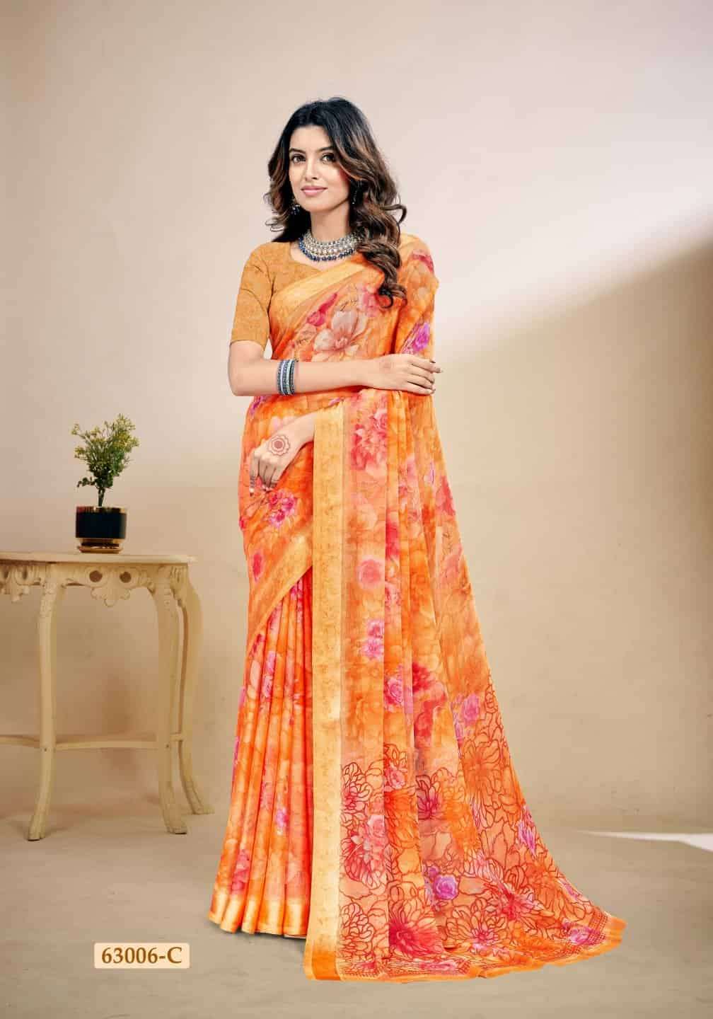 Ruchi Saree Rainbow Vol 8 Chiffon Fancy Saree Collection - Amrah Wholesale