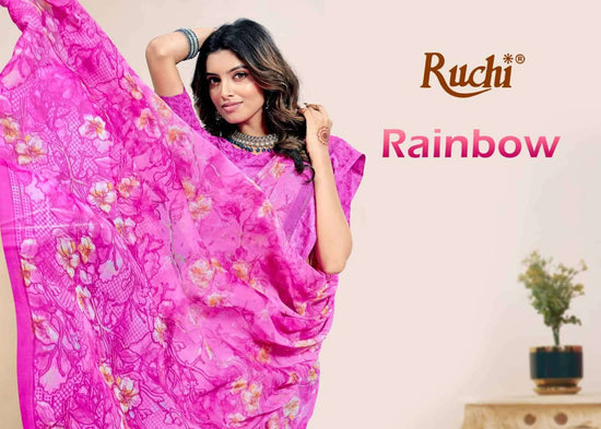 Ruchi Saree Rainbow Vol 8 Chiffon Fancy Saree Collection - Amrah Wholesale