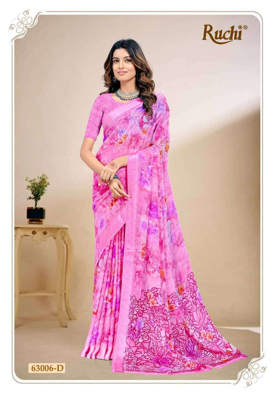 Ruchi Saree Rainbow Vol 8 Chiffon Fancy Saree Collection - Amrah Wholesale