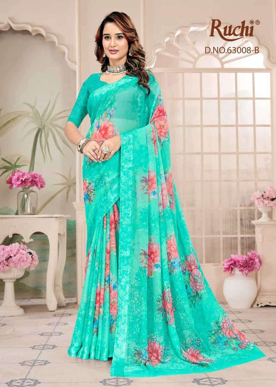 Ruchi Saree Rainbow Vol 9 Chiffon Fancy Saree Collection - Amrah Wholesale