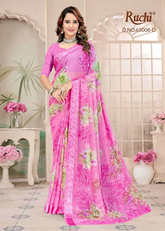Ruchi Saree Rainbow Vol 9 Chiffon Fancy Saree Collection - Amrah Wholesale