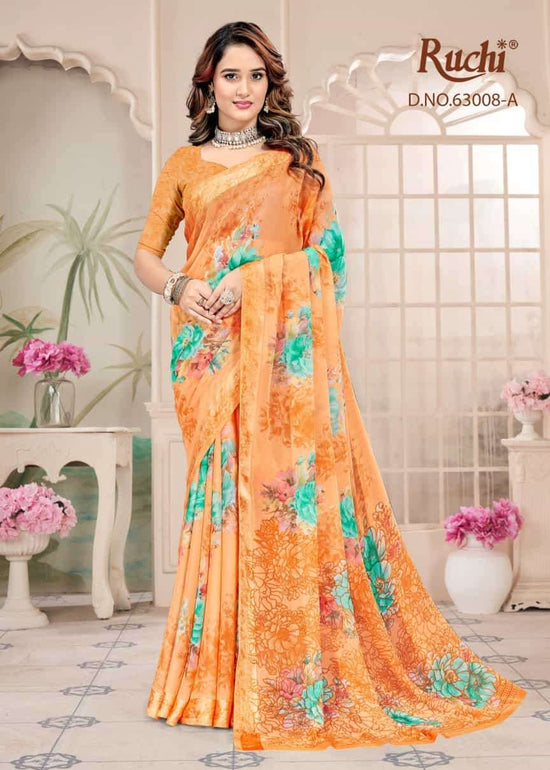 Ruchi Saree Rainbow Vol 9 Chiffon Fancy Saree Collection - Amrah Wholesale