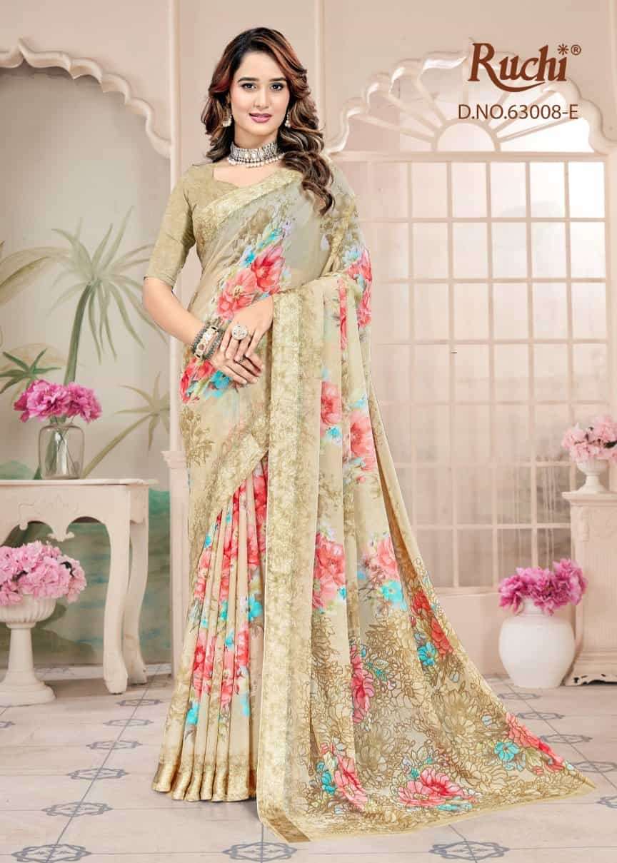Ruchi Saree Rainbow Vol 9 Chiffon Fancy Saree Collection - Amrah Wholesale
