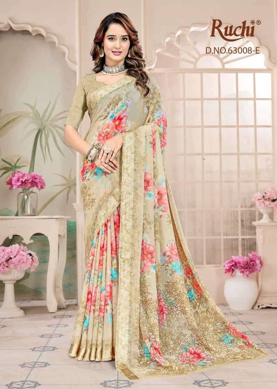 Ruchi Saree Rainbow Vol 9 Chiffon Fancy Saree Collection - Amrah Wholesale
