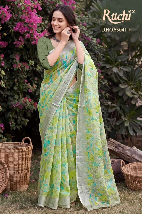 Ruchi Saree Saffron Chiffon Vol 272 Printed Chiffon Saree
