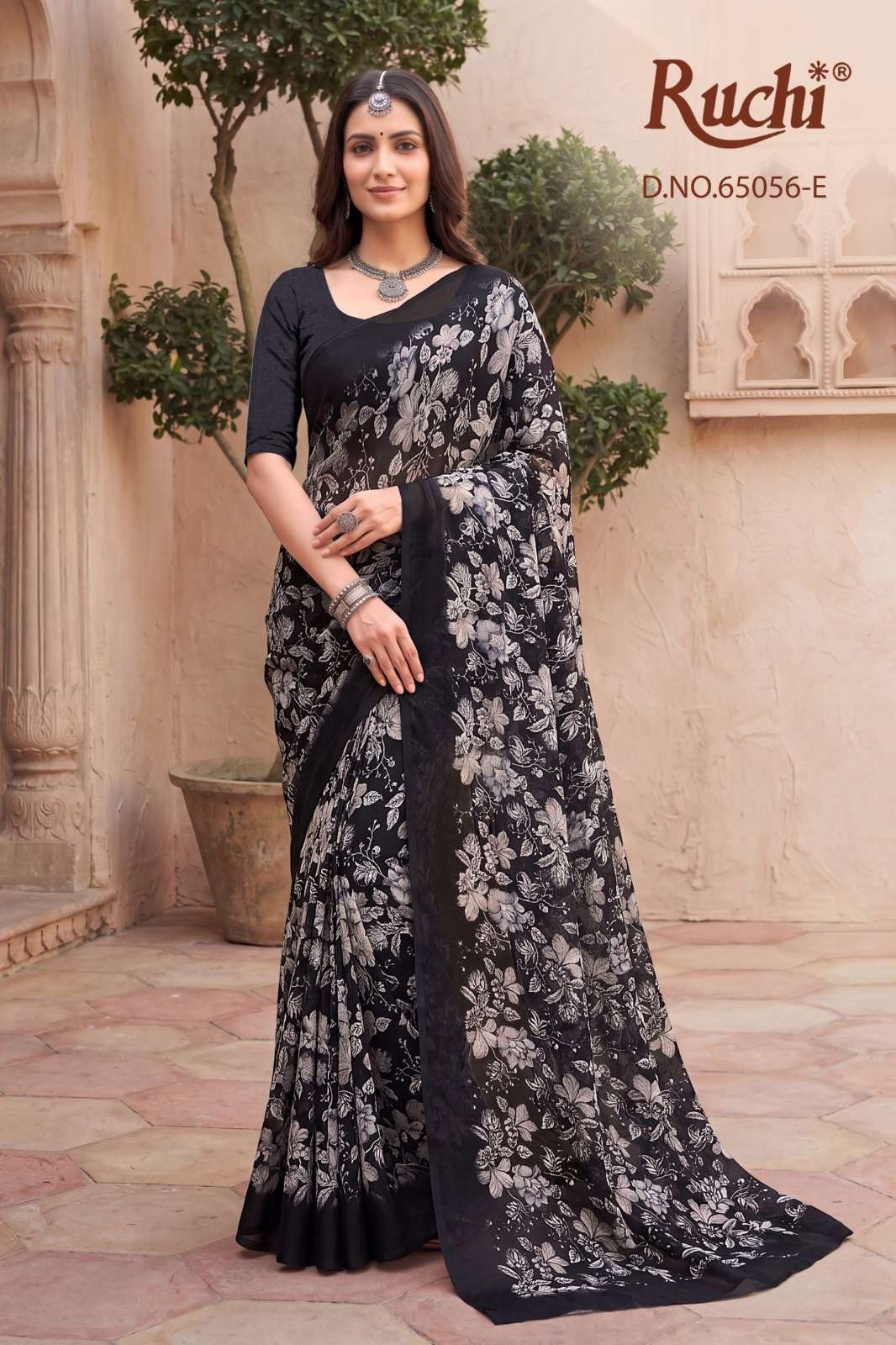 Ruchi Saree Saffron Chiffon Vol 275 Printed Chiffon Saree